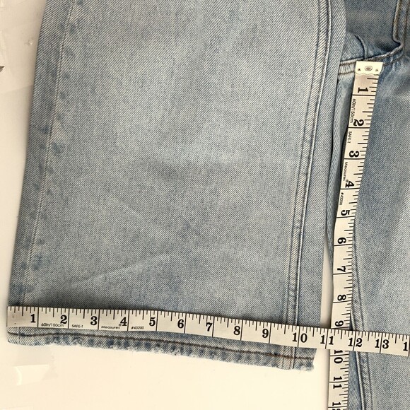 American Eagle AE77 Organic Cotton The Crop Flare Jeans Blue 33 - Picture 7 of 12